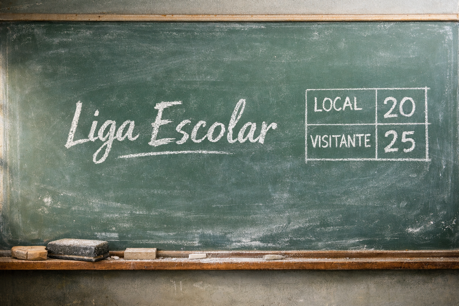 Fondo pizarra deportiva